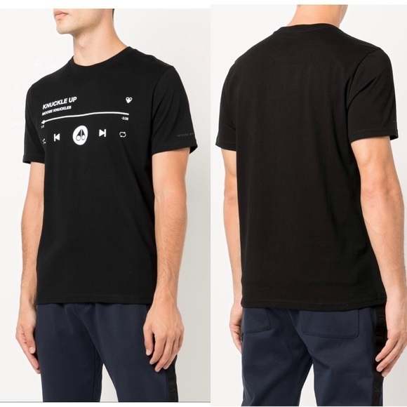 Moose Knuckles Frederick Men’s Logo graphic-print Cotton T-shirt size X-Large - Picture 1 of 8
